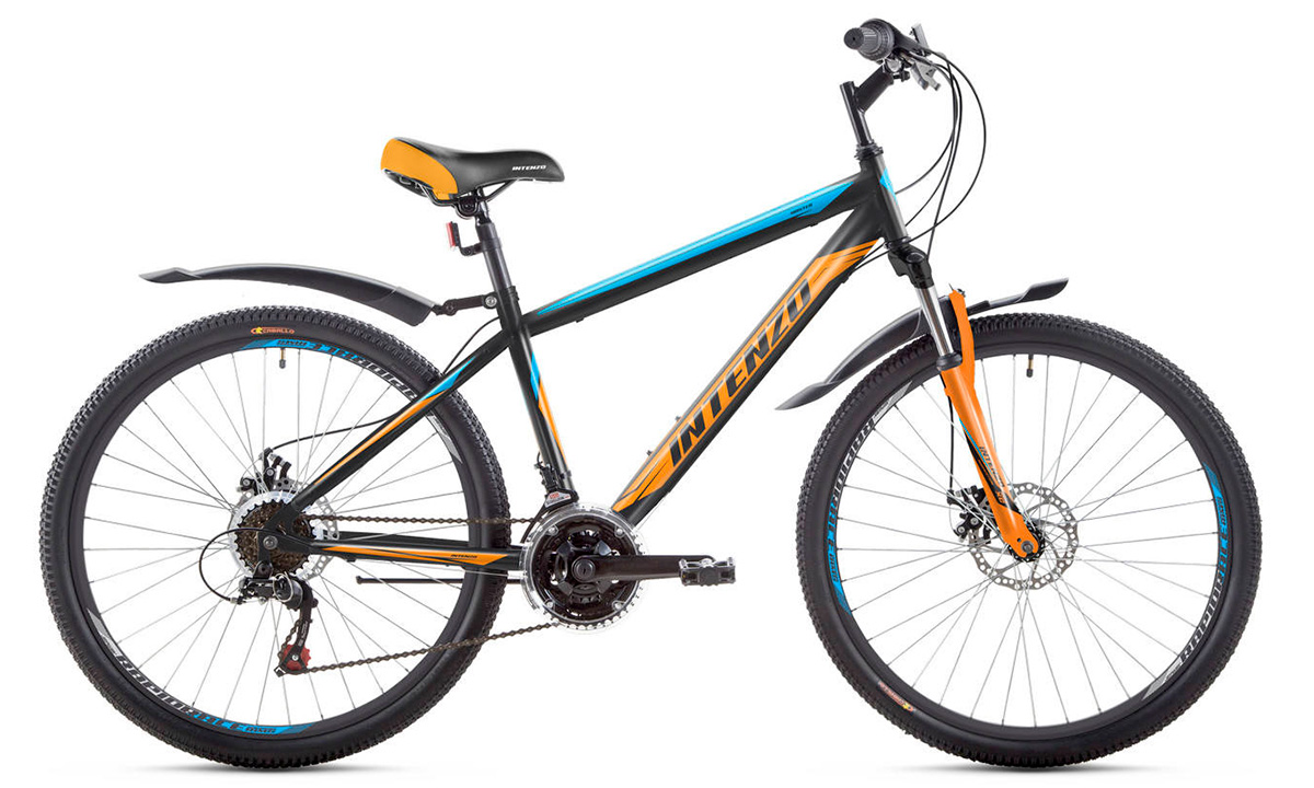 Фотографія Велосипед Intenzo MASTER 26" (2020) 2020 Синьо-жовтогарячий